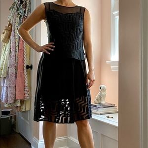 NWT Milly 2 Piece Dress, Geometric Pattern, Sz 4
